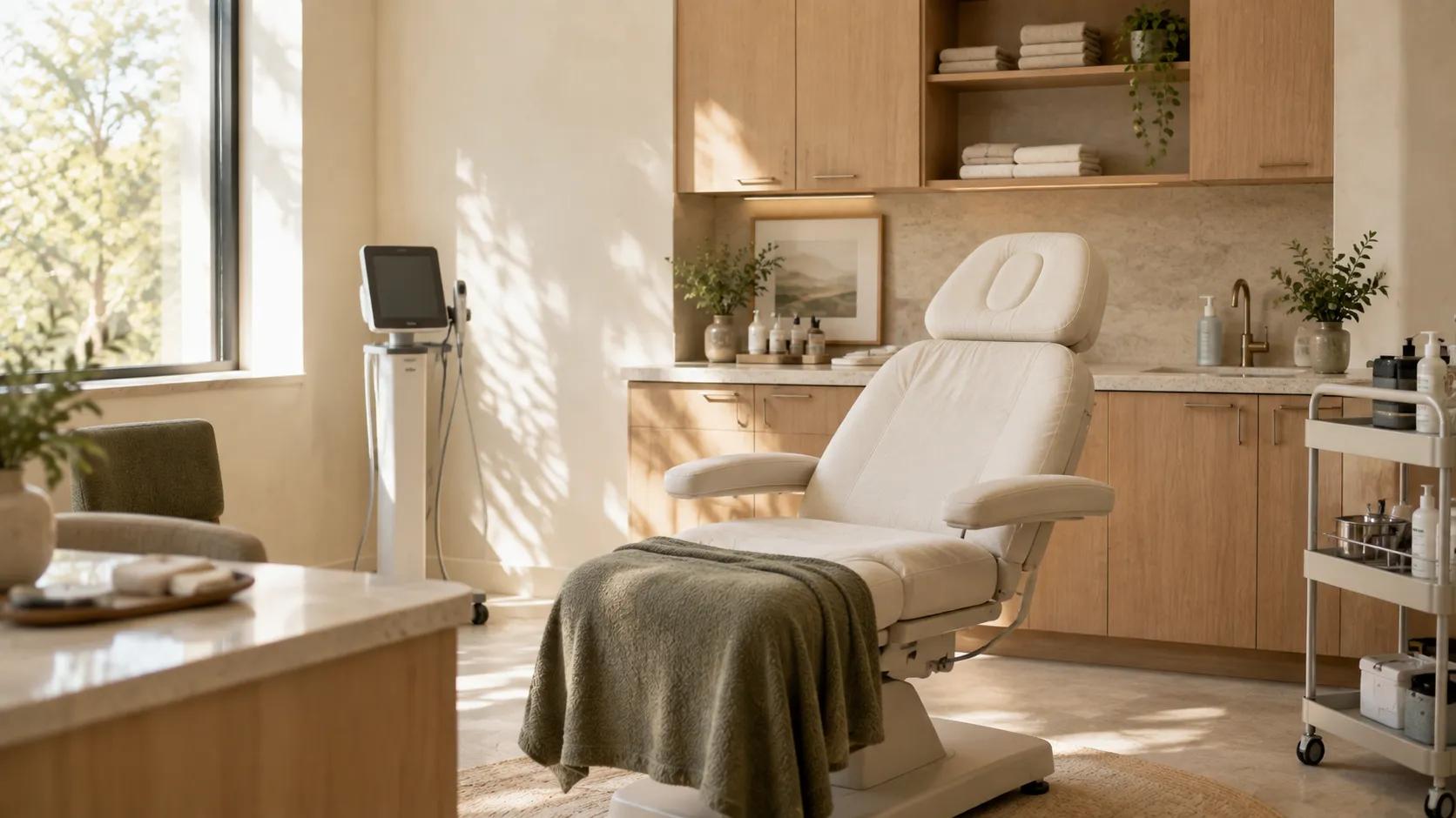 Treatment room in natural light